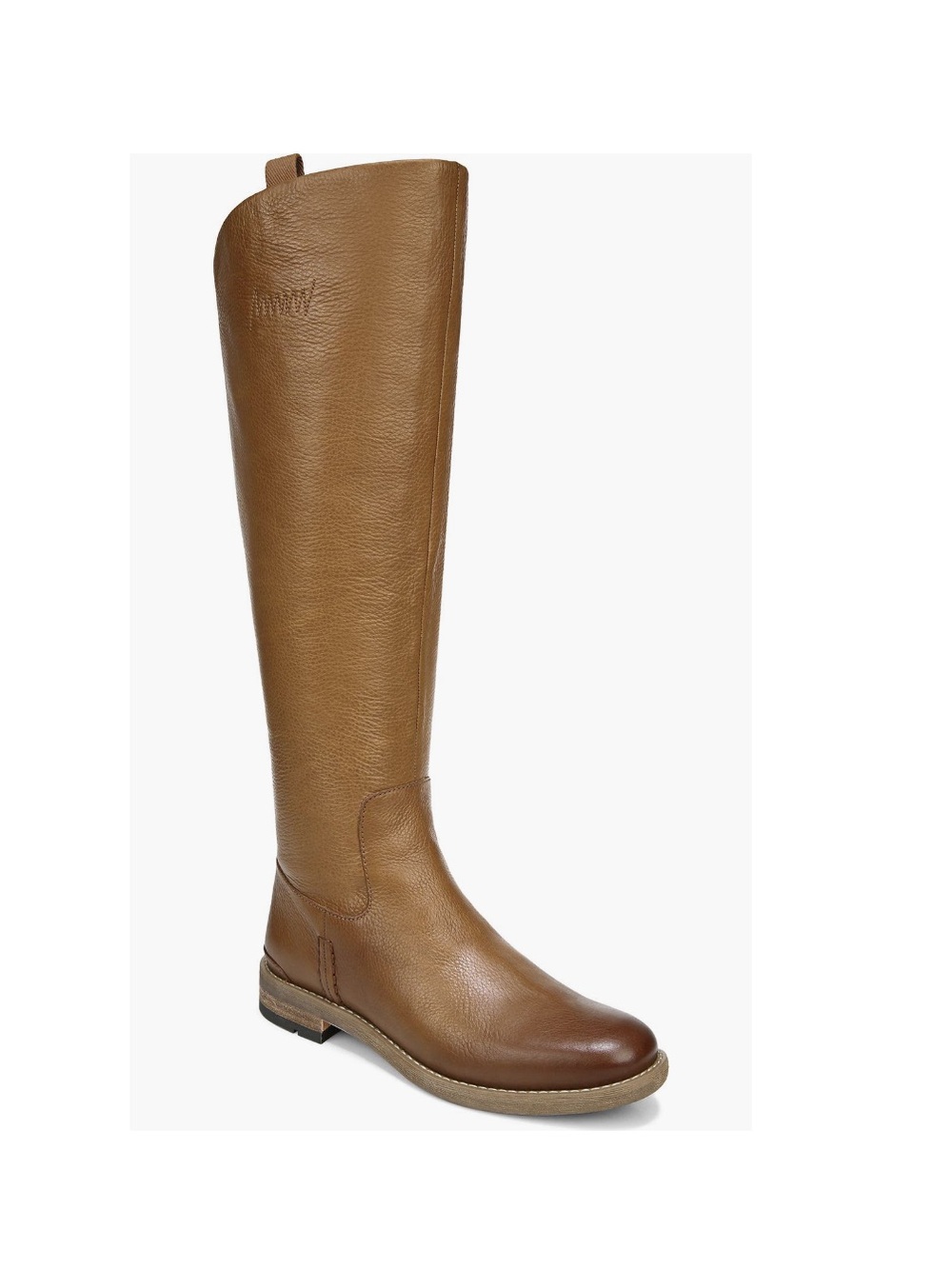 Franco Sarto Meyer Knee High Boot Light Brown Distressed Women’s 7 Wide Calf